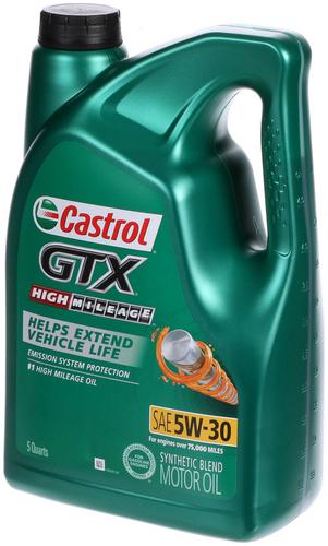 Castrol Gtx High Mileage Synthetic Blend Motor Oil W Quart