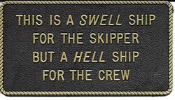 Bernard Engraving - Adhesive Marine Fun Plaque