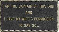 Bernard Engraving - Adhesive Marine Fun Plaque
