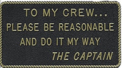 Bernard Engraving - Adhesive Marine Fun Plaque