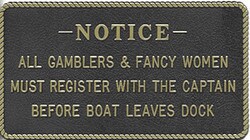 Bernard Engraving - Adhesive Marine Fun Plaque
