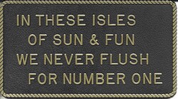 Bernard Engraving - Adhesive Marine Fun Plaque