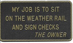Bernard Engraving - Adhesive Marine Fun Plaque