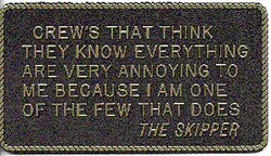 Bernard Engraving - Adhesive Marine Fun Plaque