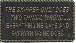 Bernard Engraving - Adhesive Marine Fun Plaque