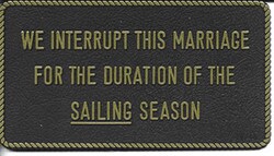 Bernard Engraving - Adhesive Marine Fun Plaque