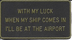 Bernard Engraving - Adhesive Marine Fun Plaque