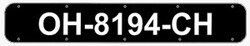 Bernard Engraving - Marine Registration Plate