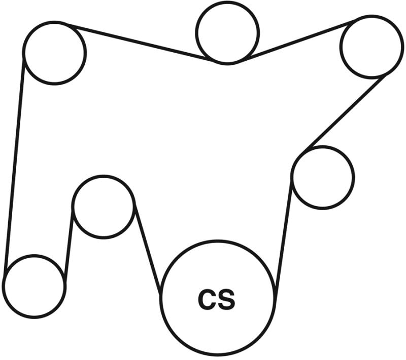 MasterPro Serpentine Belt K060950 O'Reilly Auto Parts