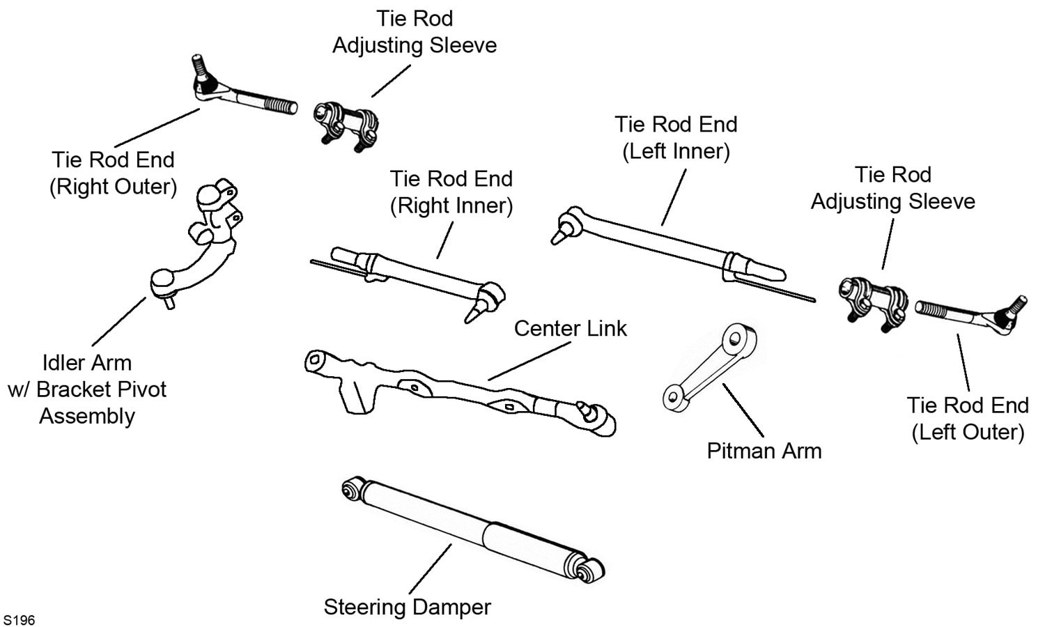 Moog Tie Rod End ES800777 O'Reilly Auto Parts