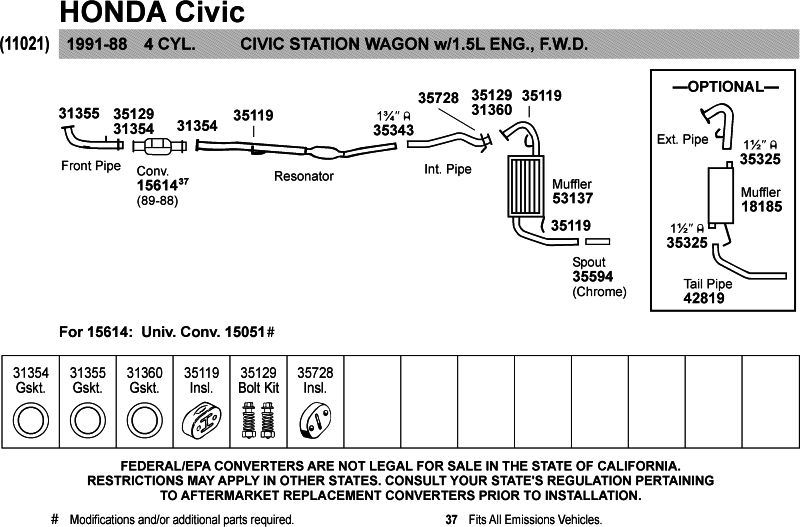 Walker SoundFX Muffler 18185 O'Reilly Auto Parts