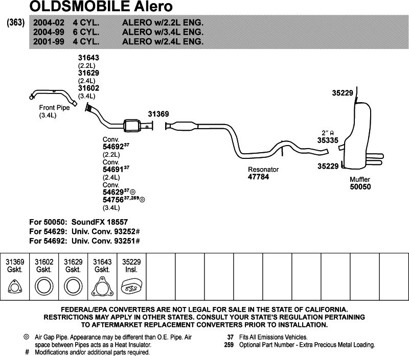 Walker SoundFX Exhaust Muffler 18557 | O'Reilly Auto Parts