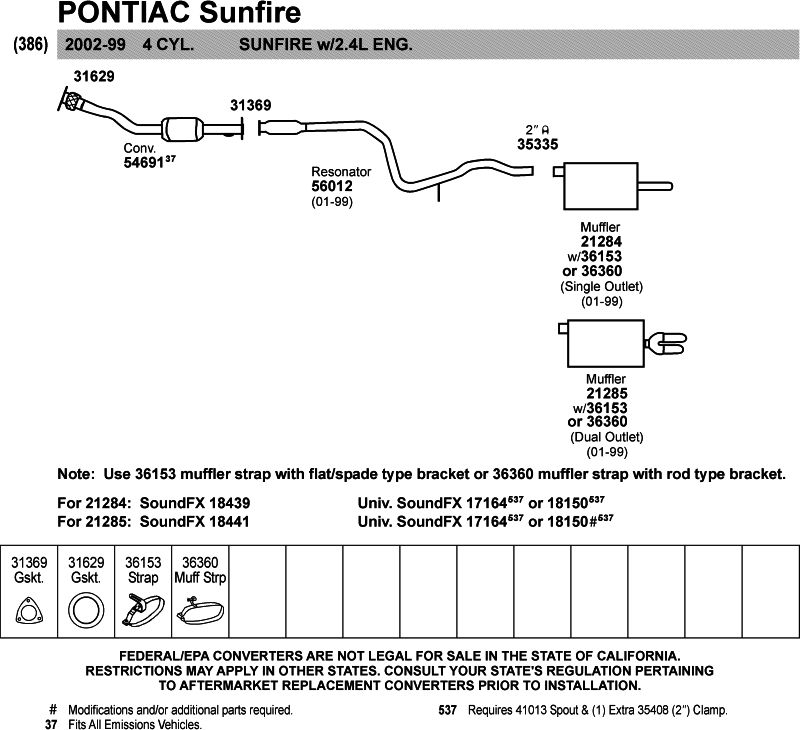 Walker QuietFlow SS Muffler 21284 O'Reilly Auto Parts