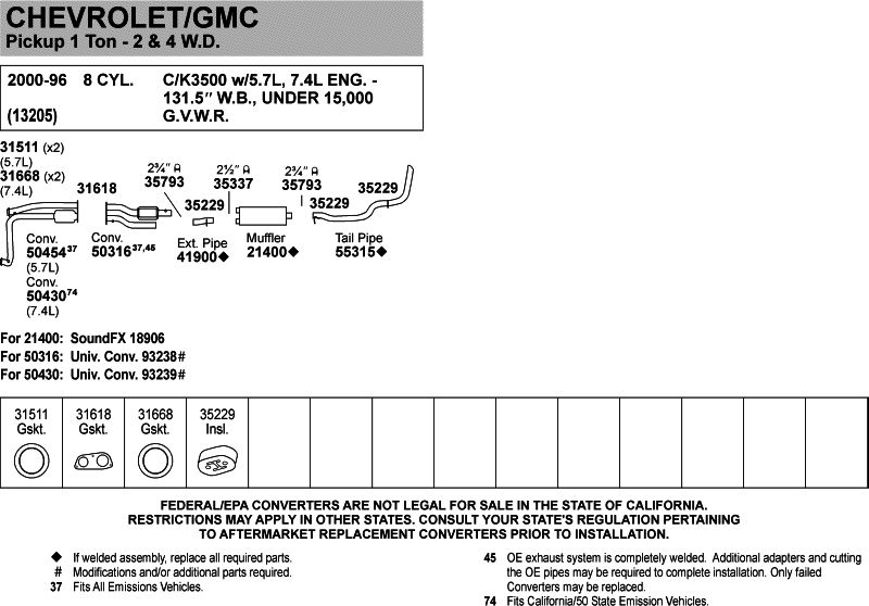 Walker Exhaust Pipe 41900 O'Reilly Auto Parts
