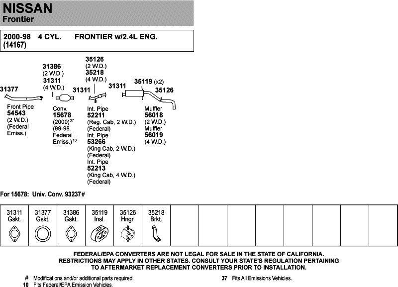 Walker Exhaust Pipe 54543 O'Reilly Auto Parts