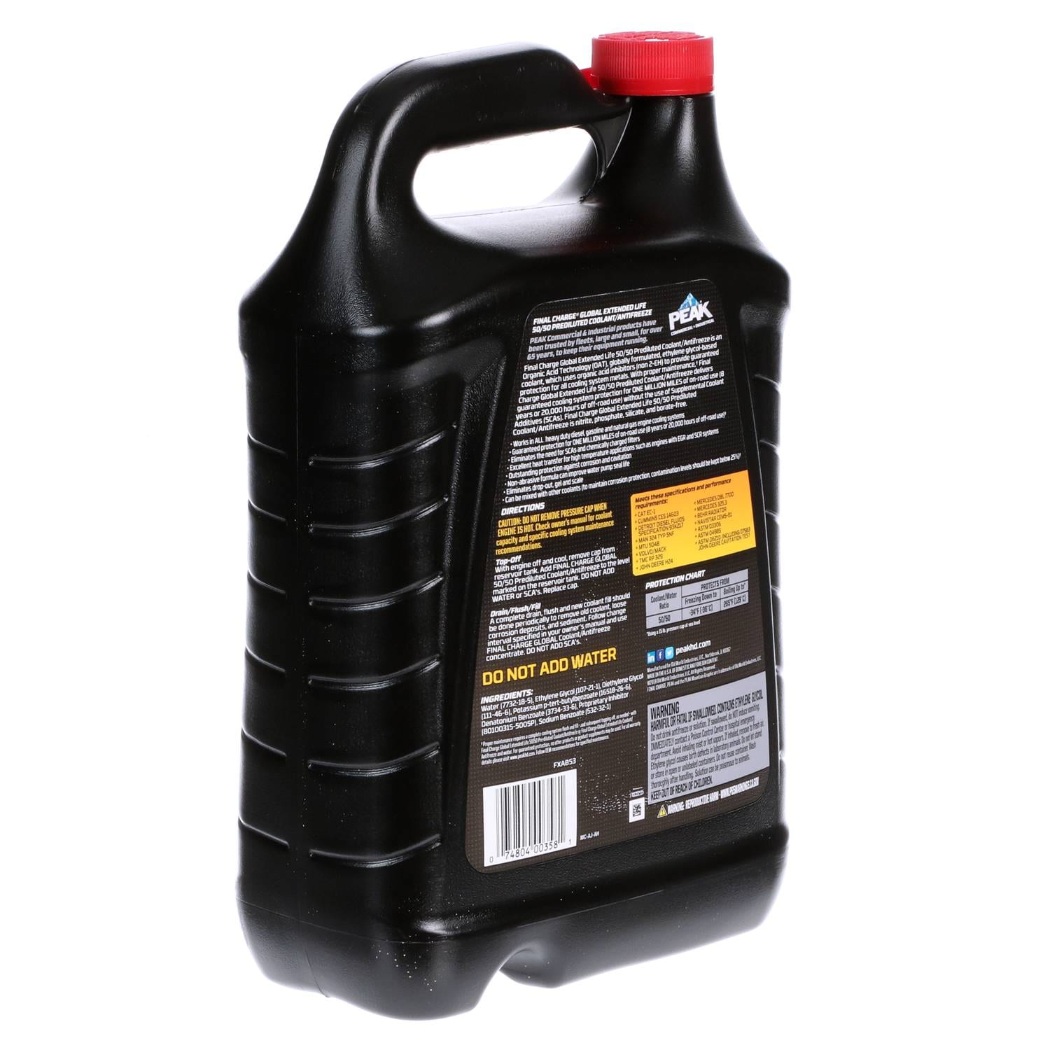 FINAL CHARGE® Global 50/50 Extended Life Antifreeze