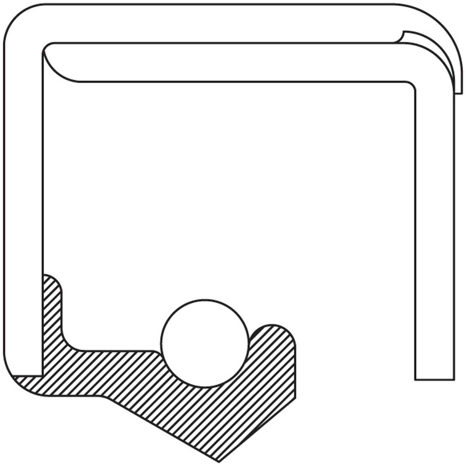 National 455086 Rear Wheel Seal