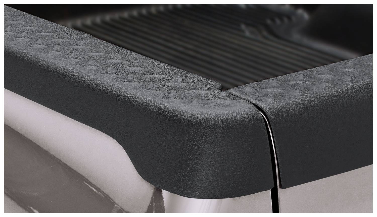 Bushwacker DiamondBack Black Truck Bed Side Rail Protector