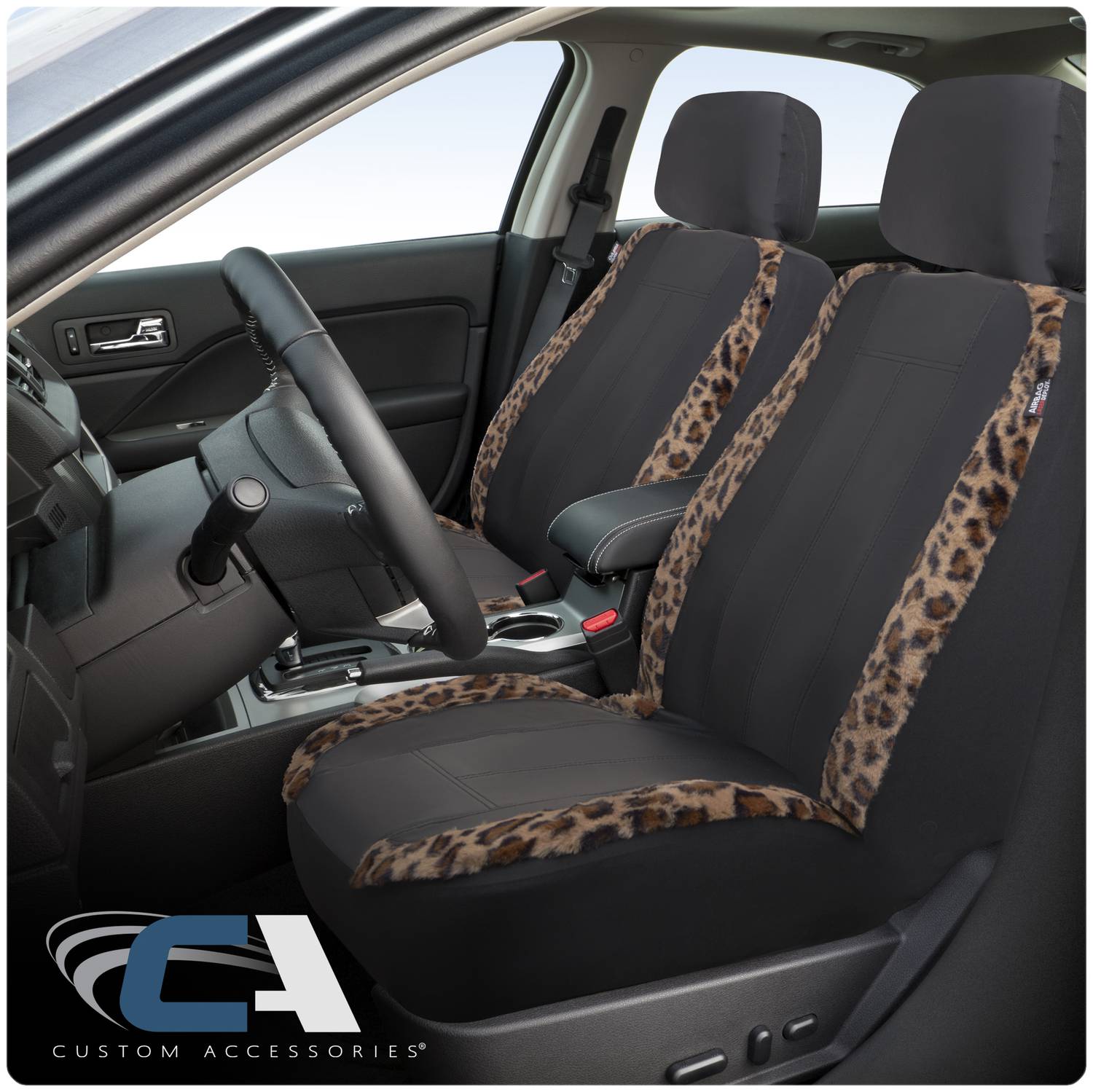 Custom Accessories Black Bucket Low Back Seat Cover 41855