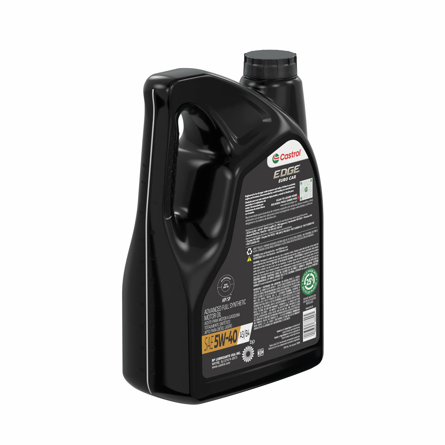 5 LITRI CASTROL EDGE TITANIUM TURBO DIESEL 5W40 OLIO MOTORE