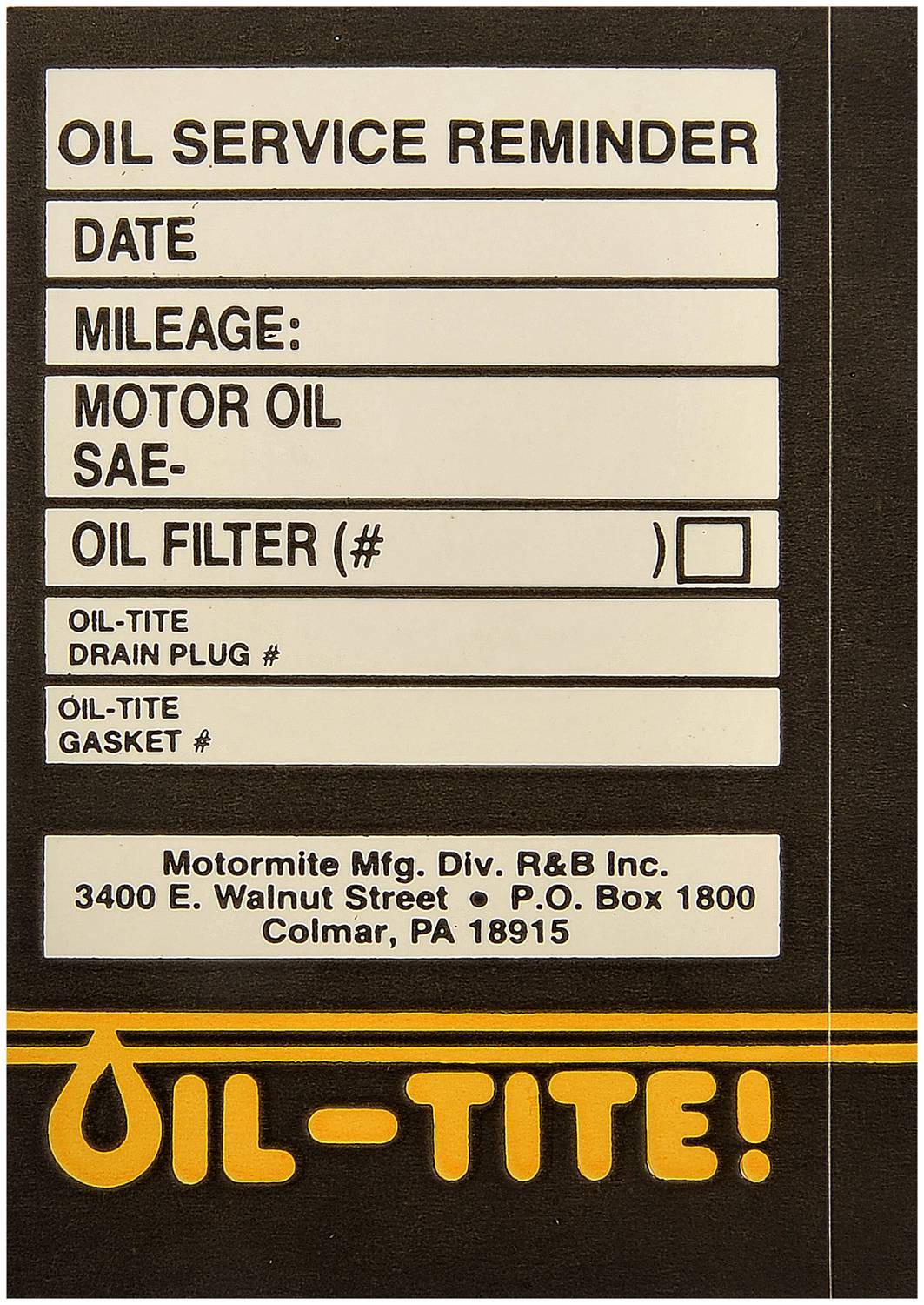 Dorman Autograde Oil Change Stickers 65288 O Reilly Auto Parts Dorman Autograde Oil Change Stickers 65288 O Reilly Auto Parts