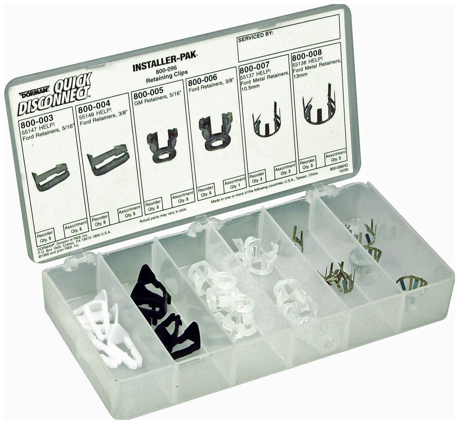 Dorman OE Solutions Fuel Line Retaining Clips 3//8/" 800-006