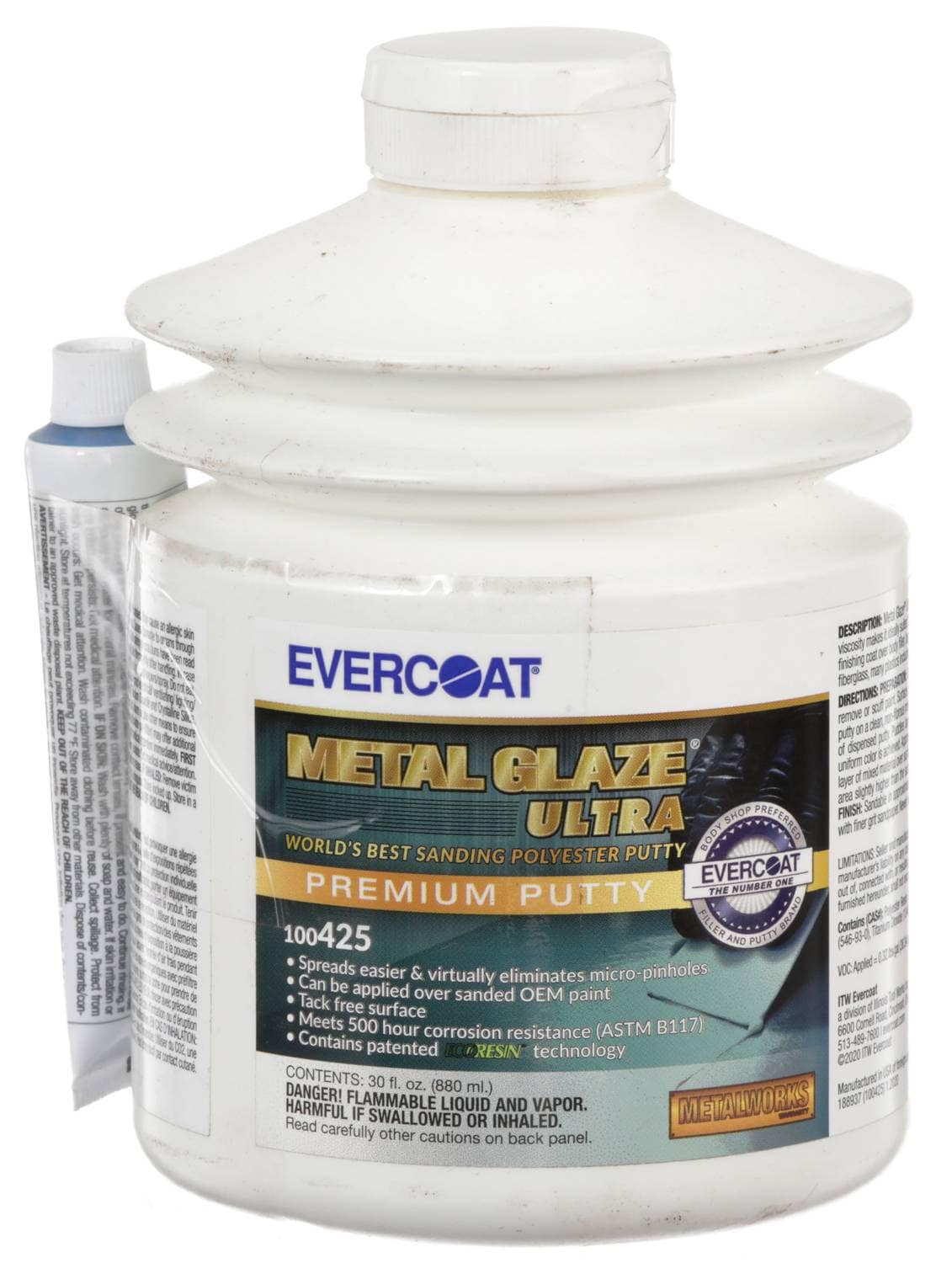Evercoat Metal Glaze 30 Ounce Polyester Finishing Putty 425