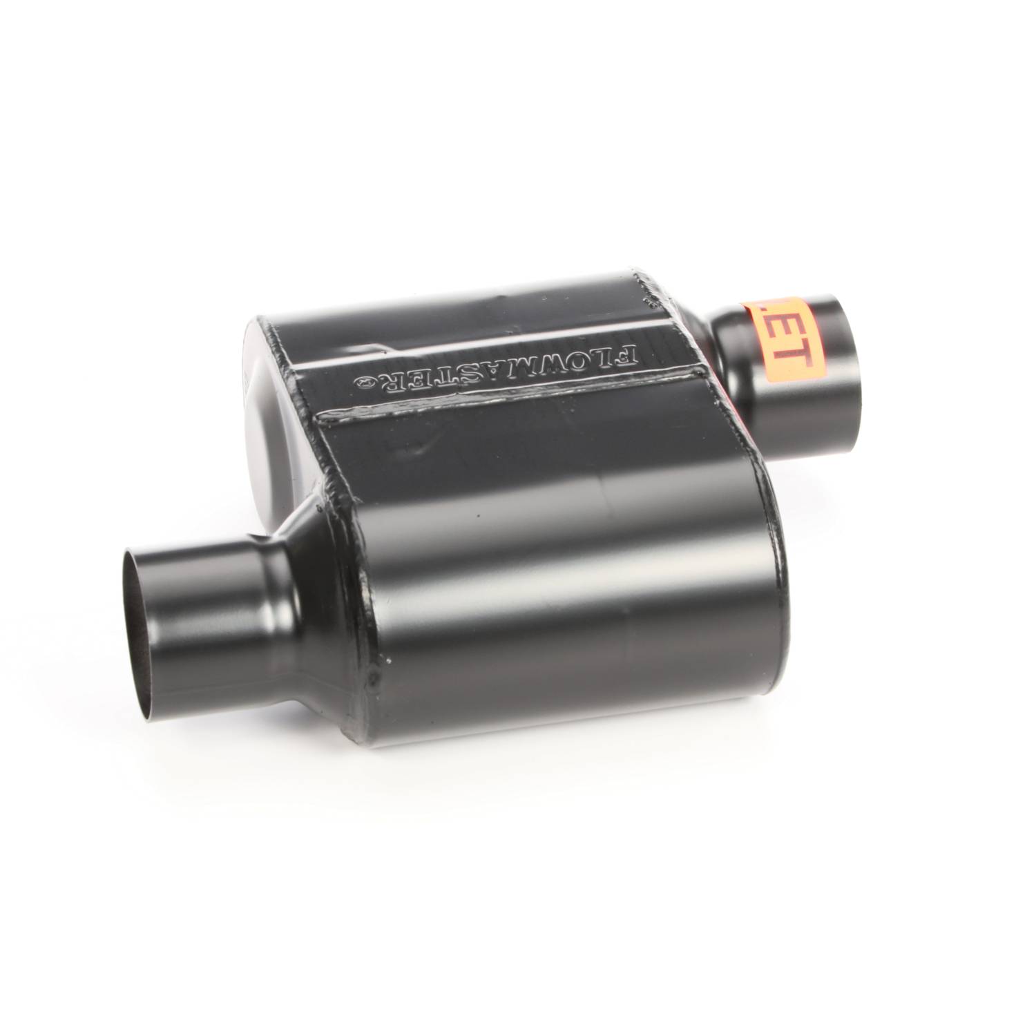 Flowmaster Super 44 Series Muffler – 409 Stainless, 2.5" Offset Inlet/Center Outlet, Aggressive Sound