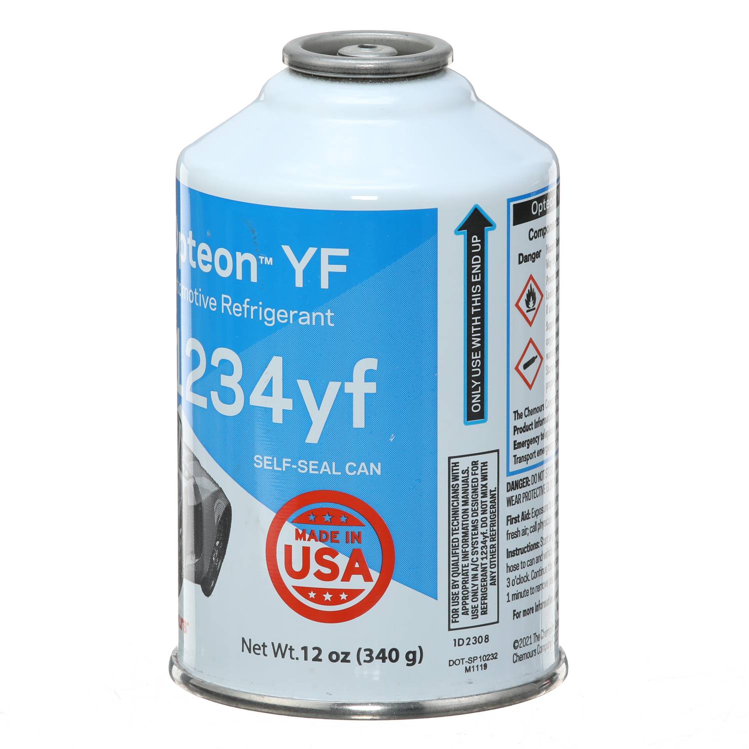 R1234-yf 4本 Chemours Opteon R1234yf Refrigerant 12 Ounce 1234YF12V | O