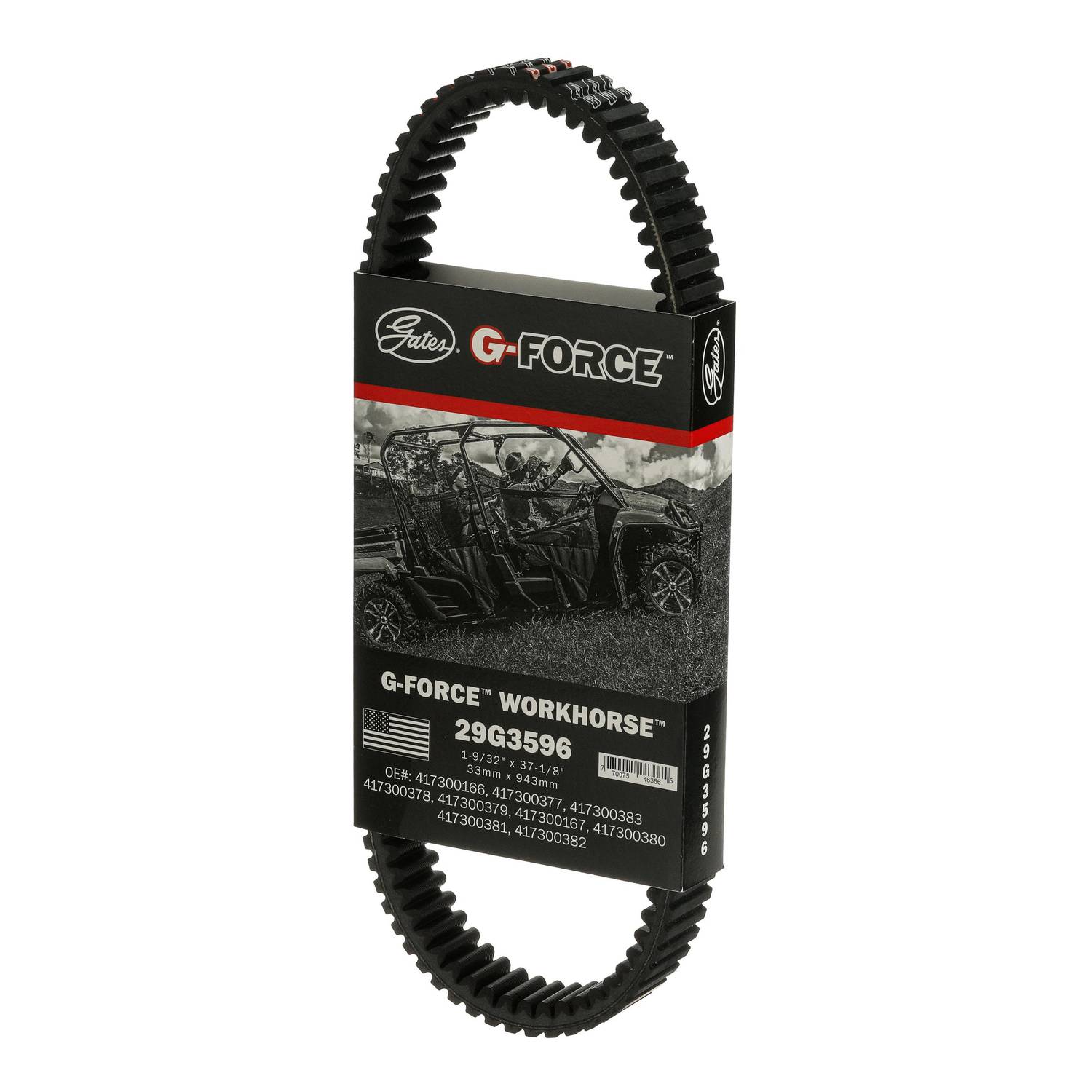 gページ Gates G-Force CVT Belt 1-1/4 Inch x 37-1/8 Inch 29G3596 | O