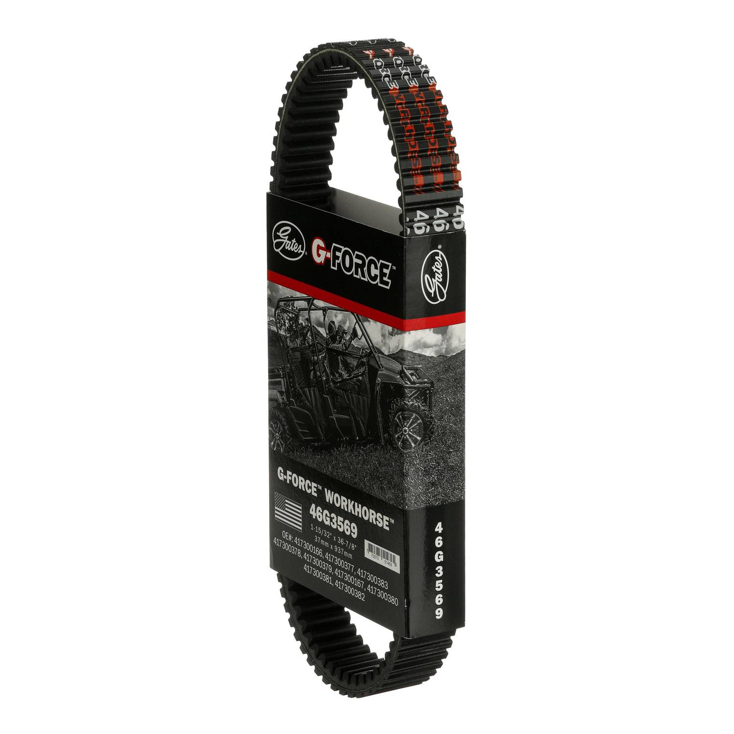 Gates G-Force CVT Belt 1-1/2 Inch x 36-7/8 Inch 46G3569 | O