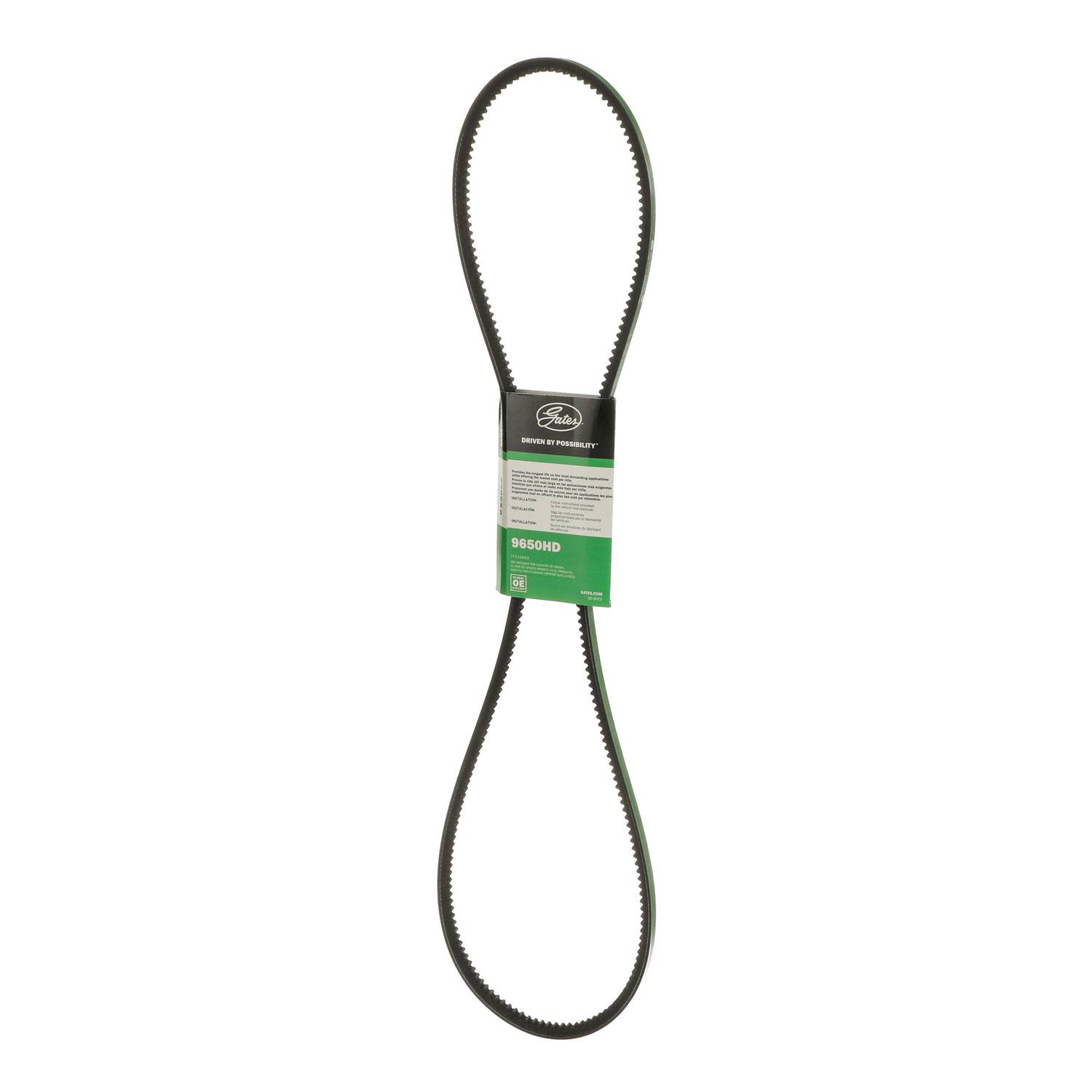 Gates FleetRunner V-Belt 1/2 Inch x 65-3/8 Inch 9650HD | O