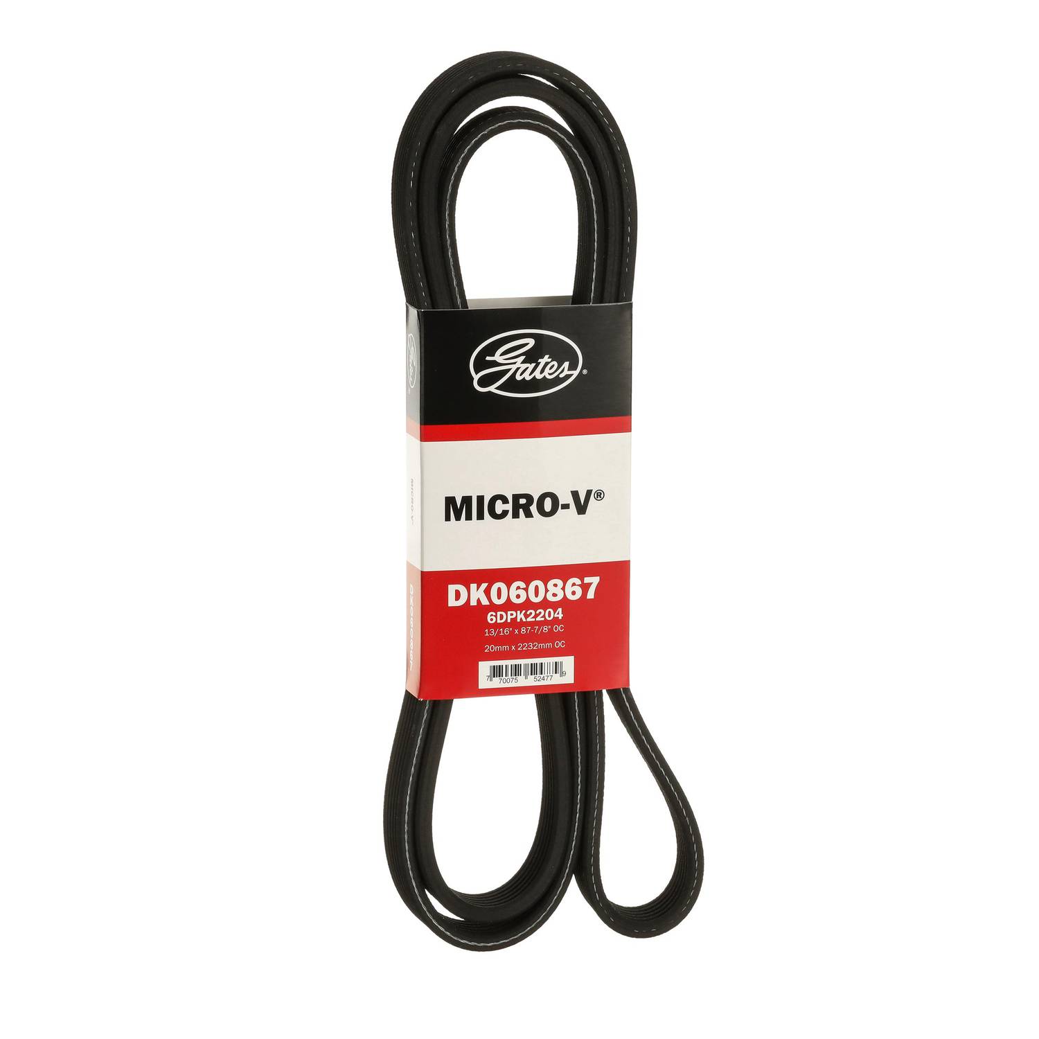 t/dさま Gates Micro-V Serpentine Belt 6 Rib 87-13/16 Inch DK060867
