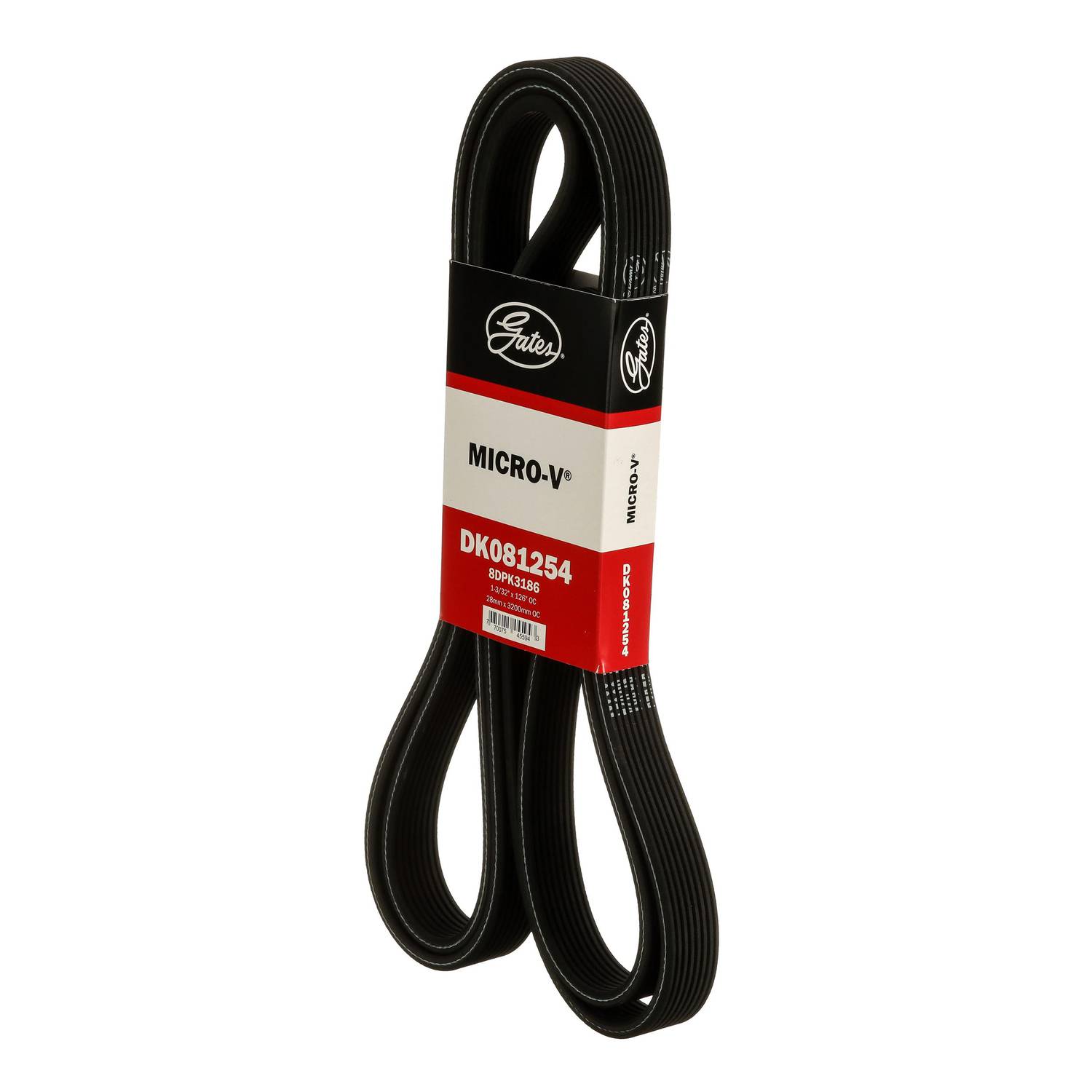 Gates Micro-V Serpentine Belt 8 Rib 126 Inch DK081254 | O