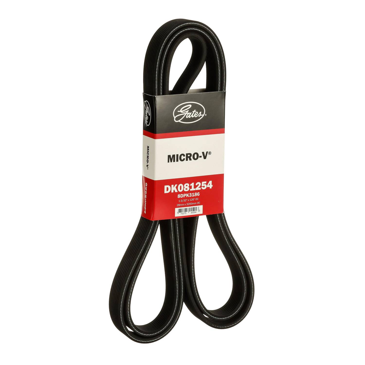 Gates Micro-V Serpentine Belt 8 Rib 126 Inch DK081254 | O