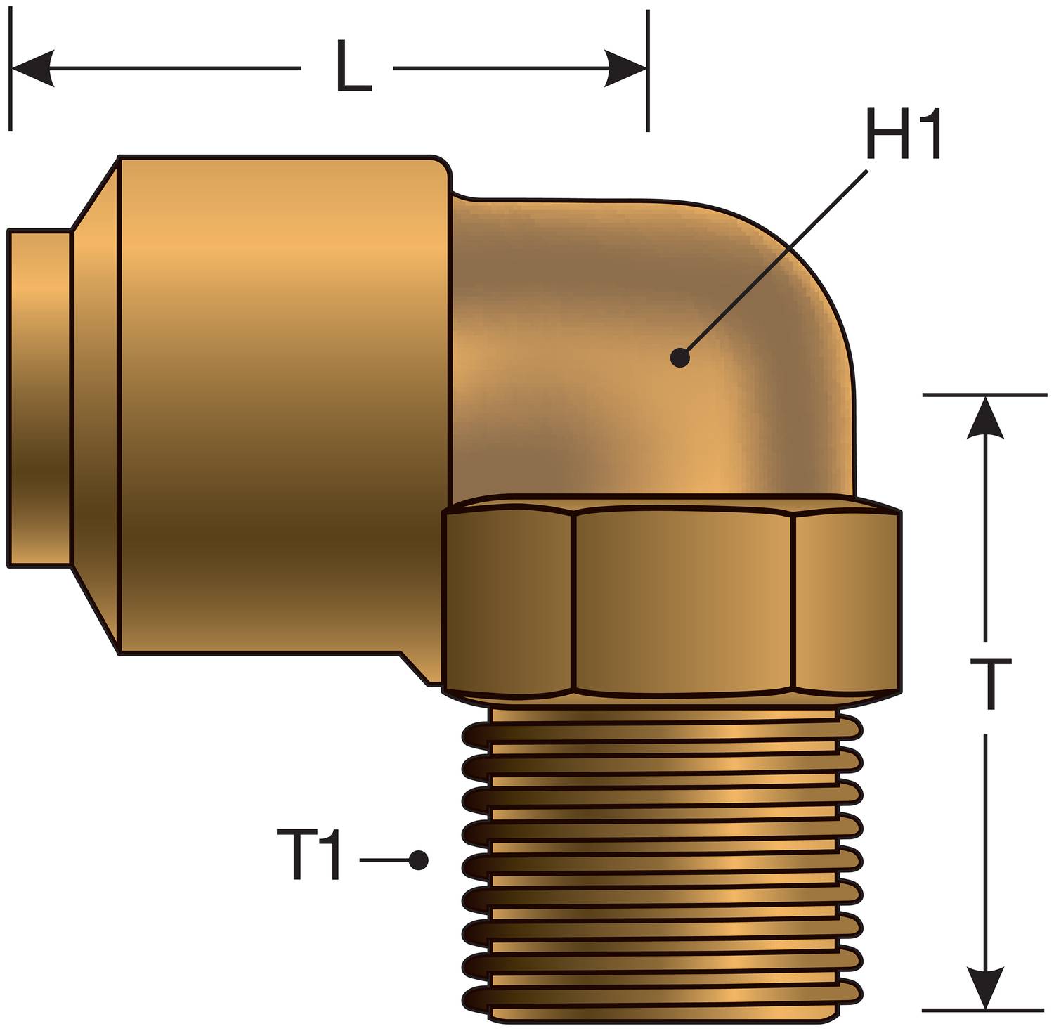 Gates SureLok Air Brake Fitting G311040302 | O'Reilly Auto Parts