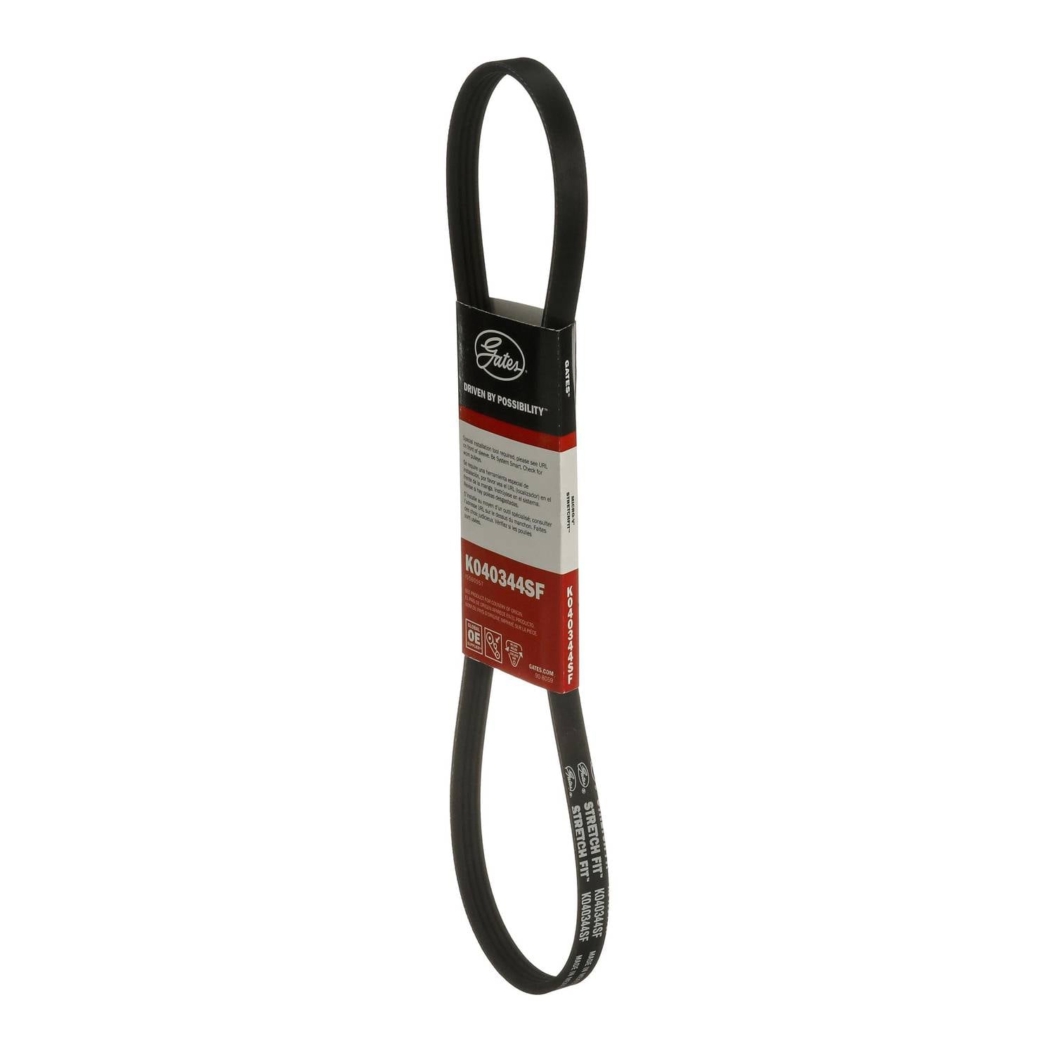 Gates Stretch Fit Micro-V Serpentine Belt 4 Rib 35 Inch