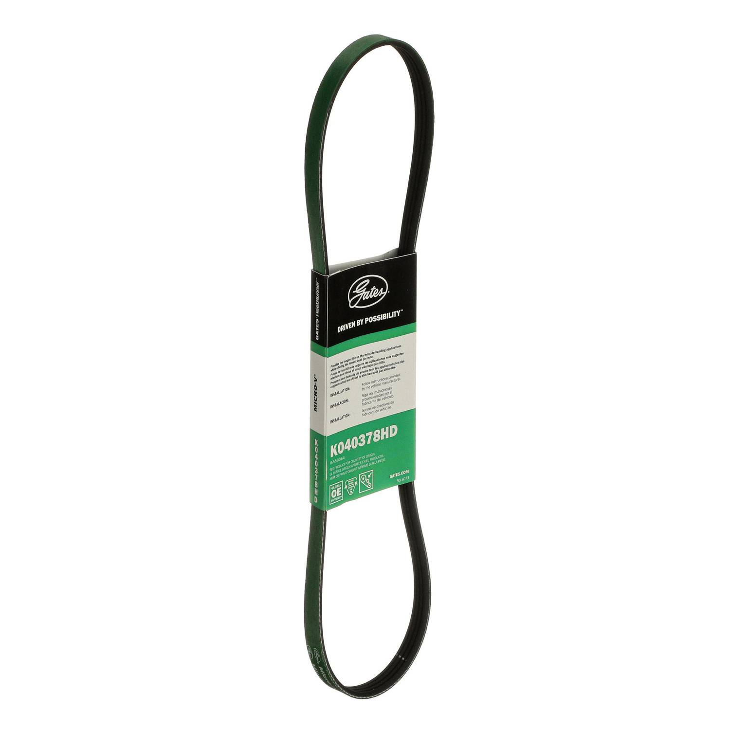 Gates FleetRunner Micro-V Serpentine Belt 4 Rib 38-7/16 Inch