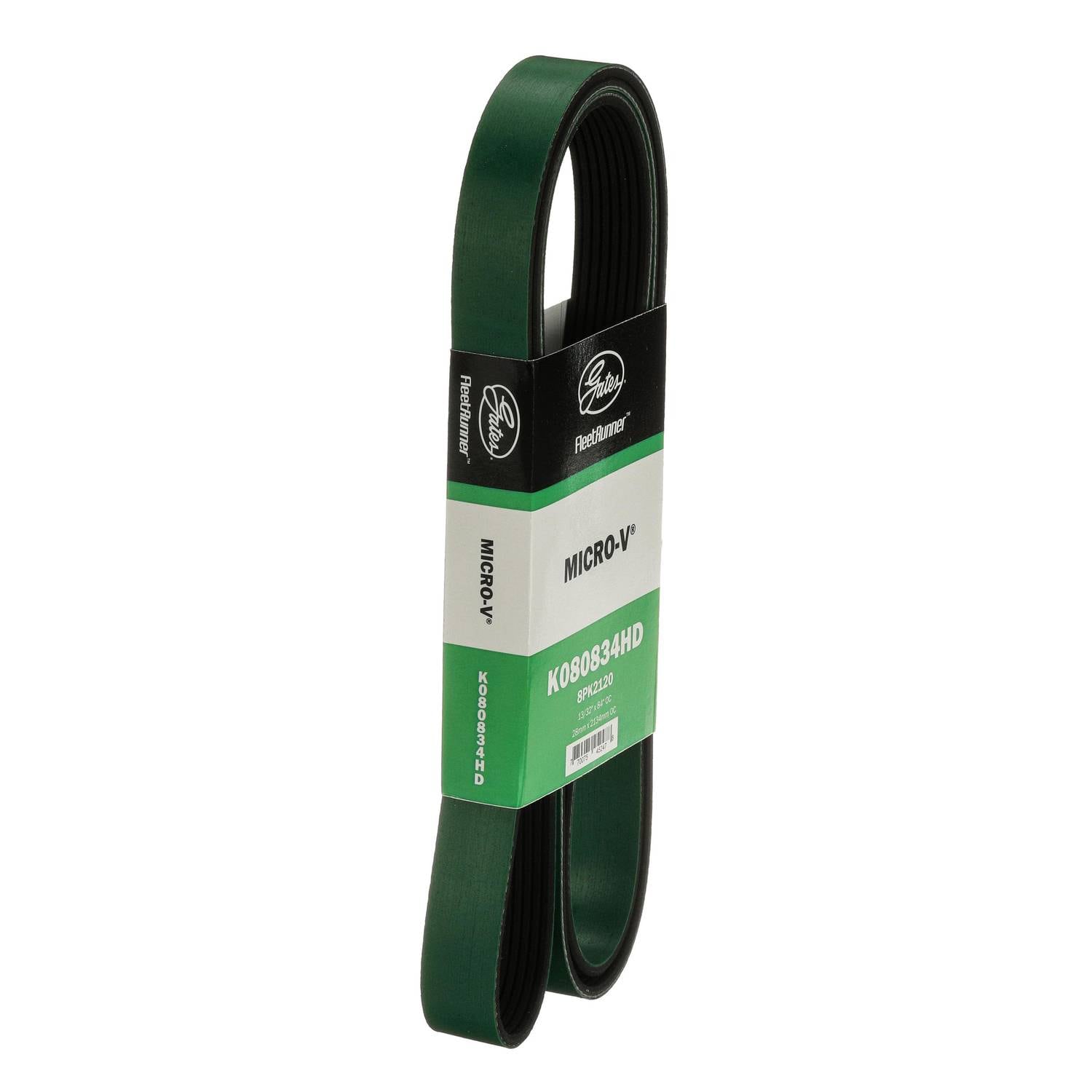 Gates FleetRunner Micro-V Serpentine Belt 8 Rib 84 Inch