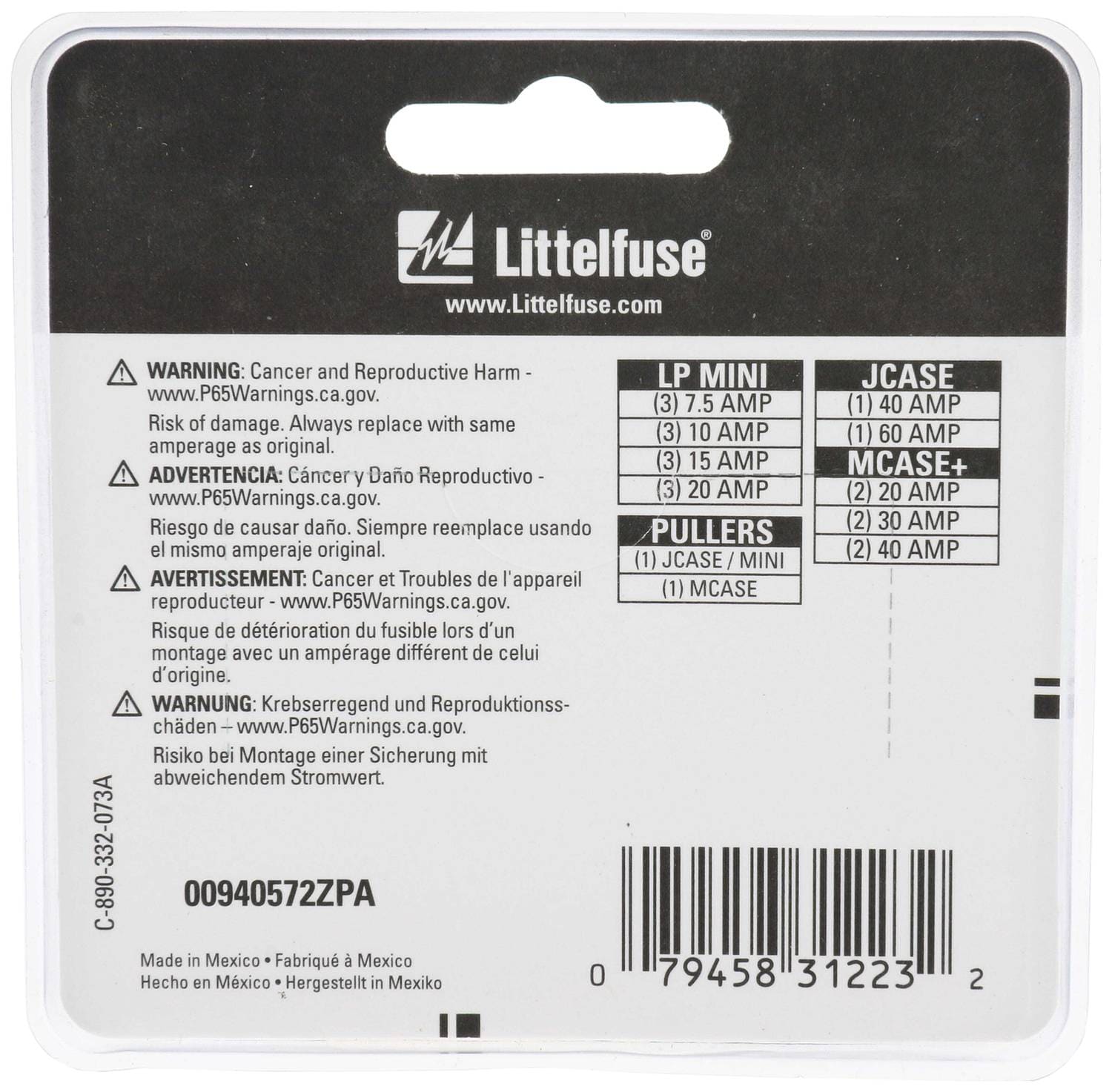 Riley【プロフ要必読】出品 Littelfuse Fuse Assortment 00940558ZPA | O'Reilly Auto Parts