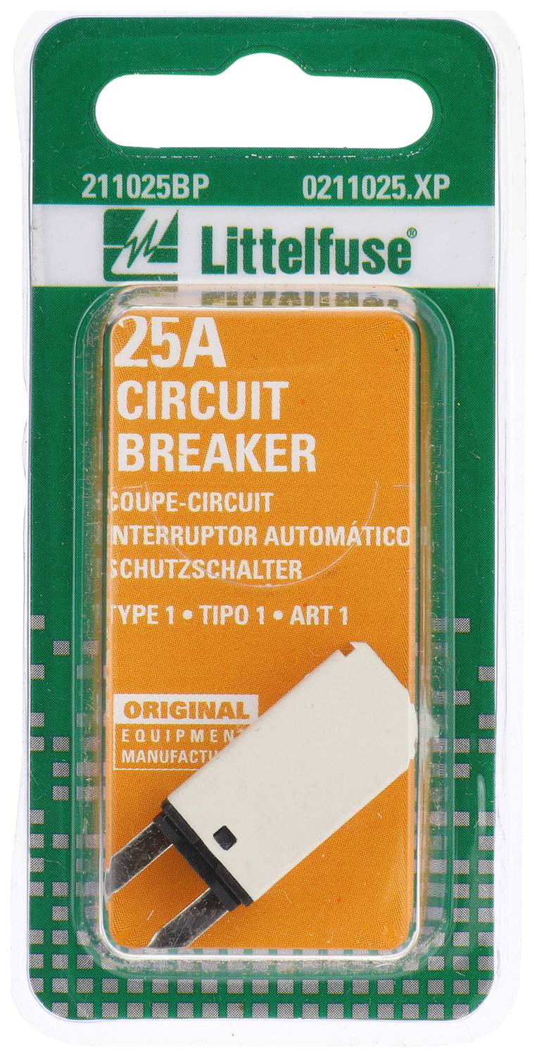 Littelfuse Blister Pack 25 Amp Circuit Breaker 211025BP | O