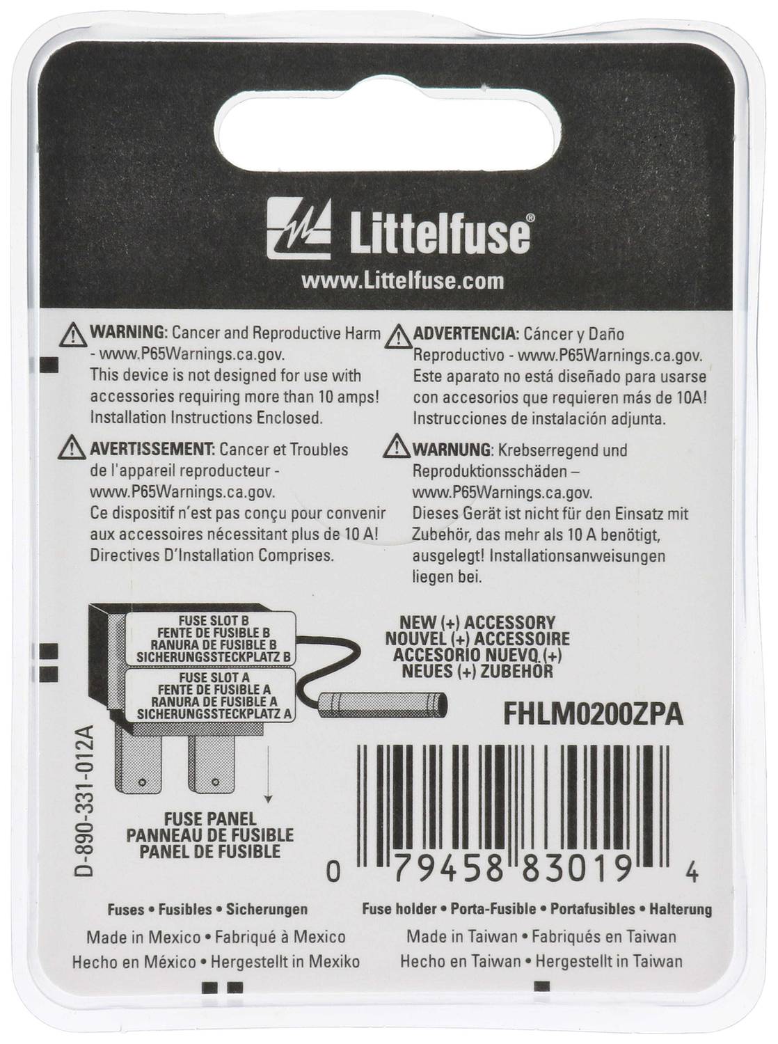 Littelfuse Fuse Holder FHLM0200ZPA | O'Reilly Auto Parts