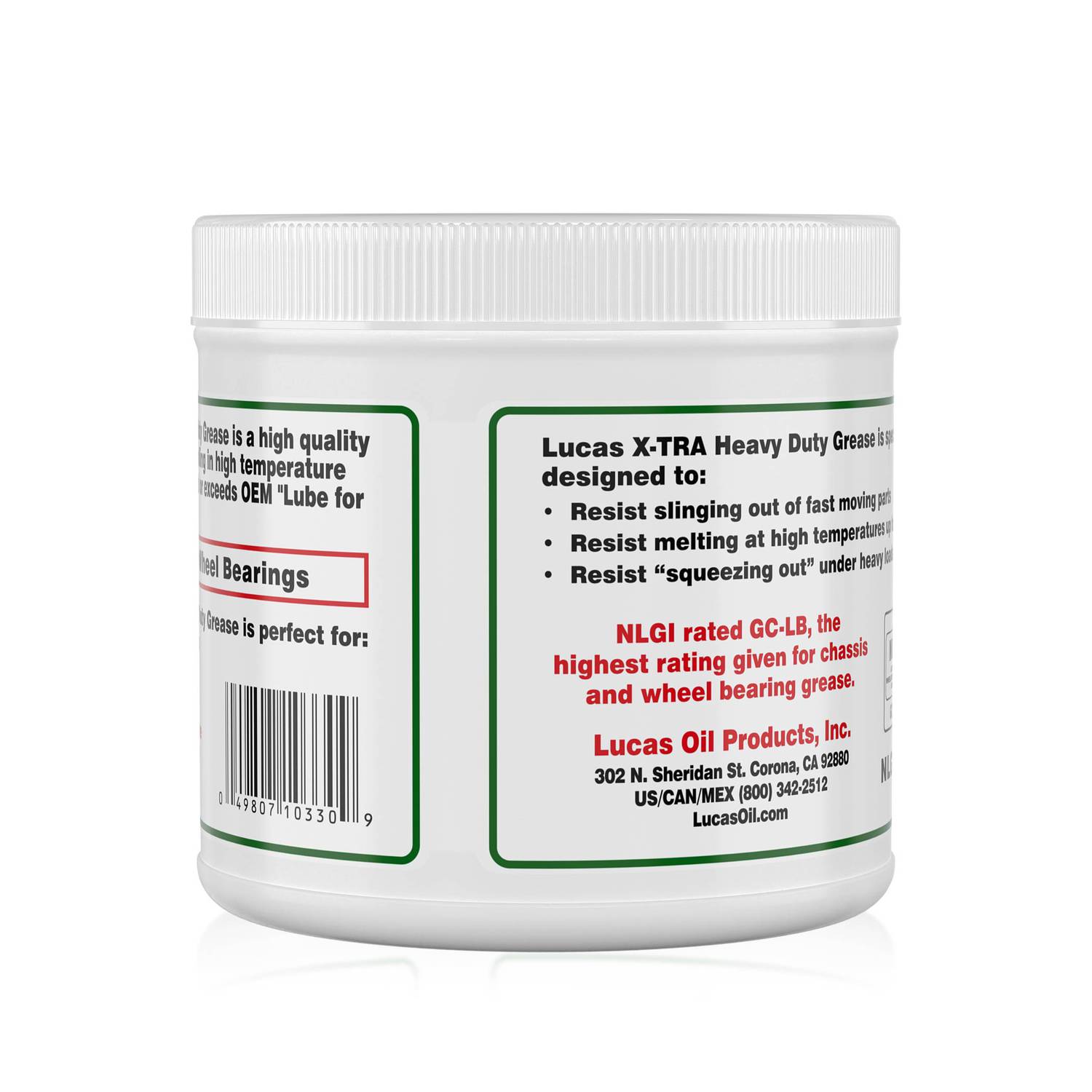 Lucas 10330 X-Tra Heavy Duty Bearing Grease 1 lb. Lucas 10330 X-Tra Heavy Duty Bearing Grease 1 lb.