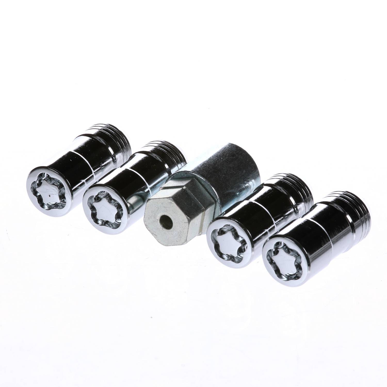 Jeu De 4 Antivols De Roue McGard M14x1.5 - Filetage Conique 60° - Chrome - Pour Jantes Acier & Alu