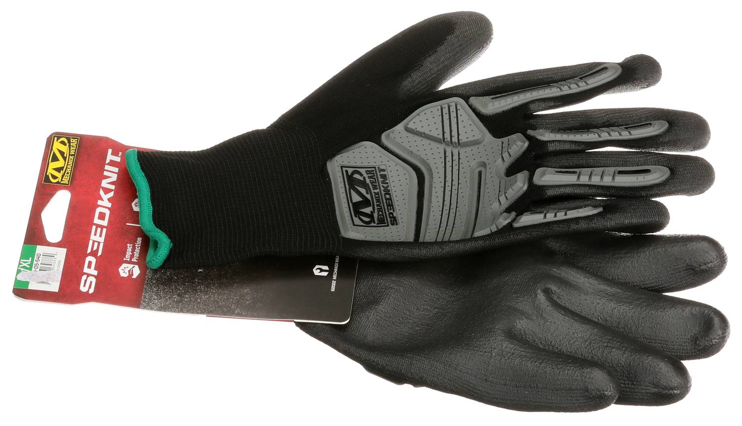 Mechanix Wear Large Black Polyurethane Coated Work Gloves S5CD-05-540