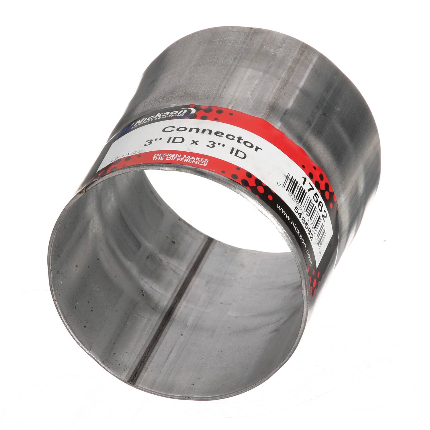 2-1/8" ID To 2-1/8" OD Exhaust Pipe Coupler - Mild Steel, Universal Fit, Made In Mexico