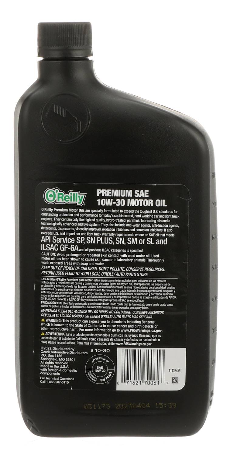 O'Reilly Conventional Diesel Motor Oil 15W40 Gallon 74815