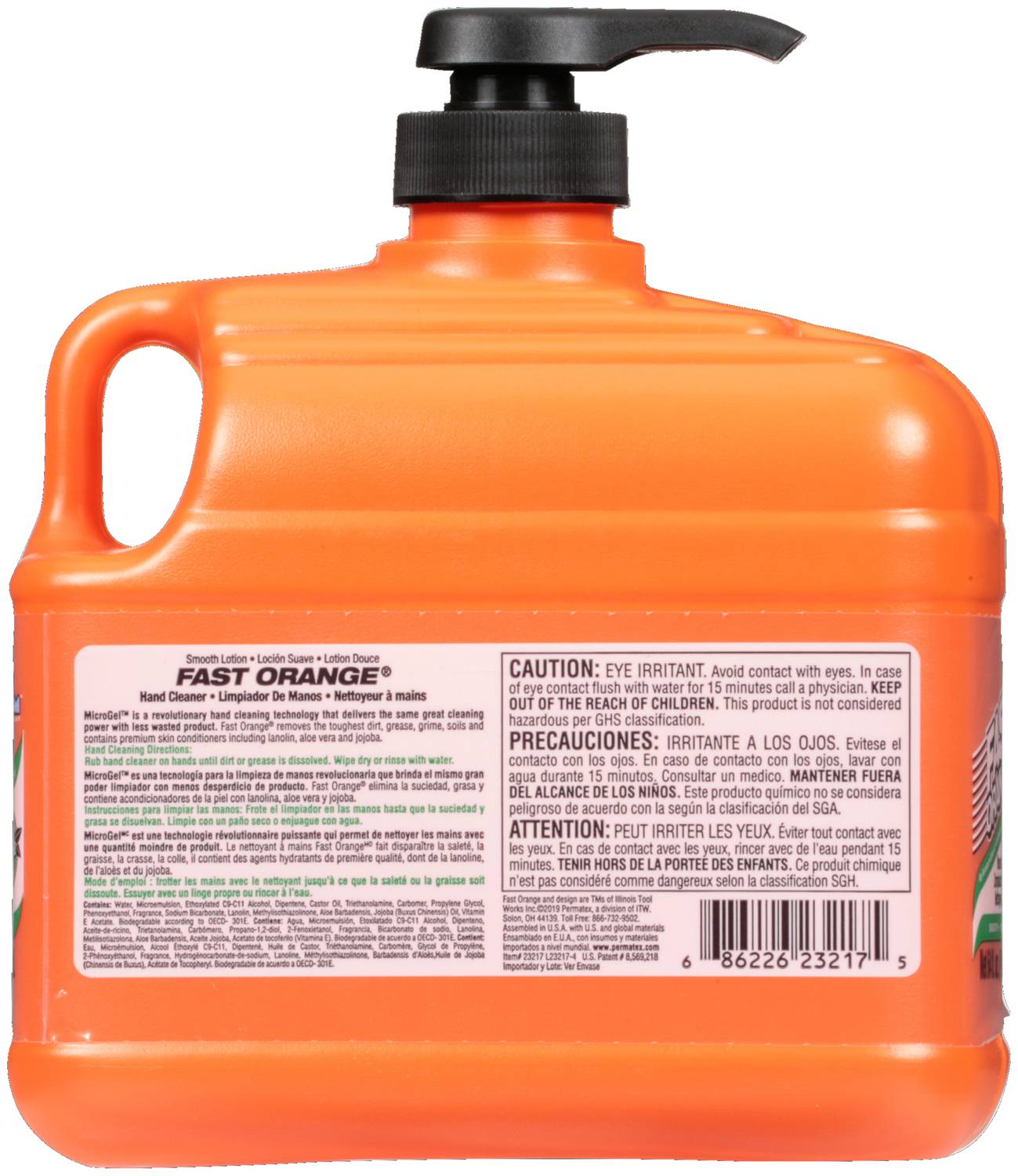 Permatex Fast Orange 64 Ounce Orange Hand Cleaner 23217 | O'Reilly