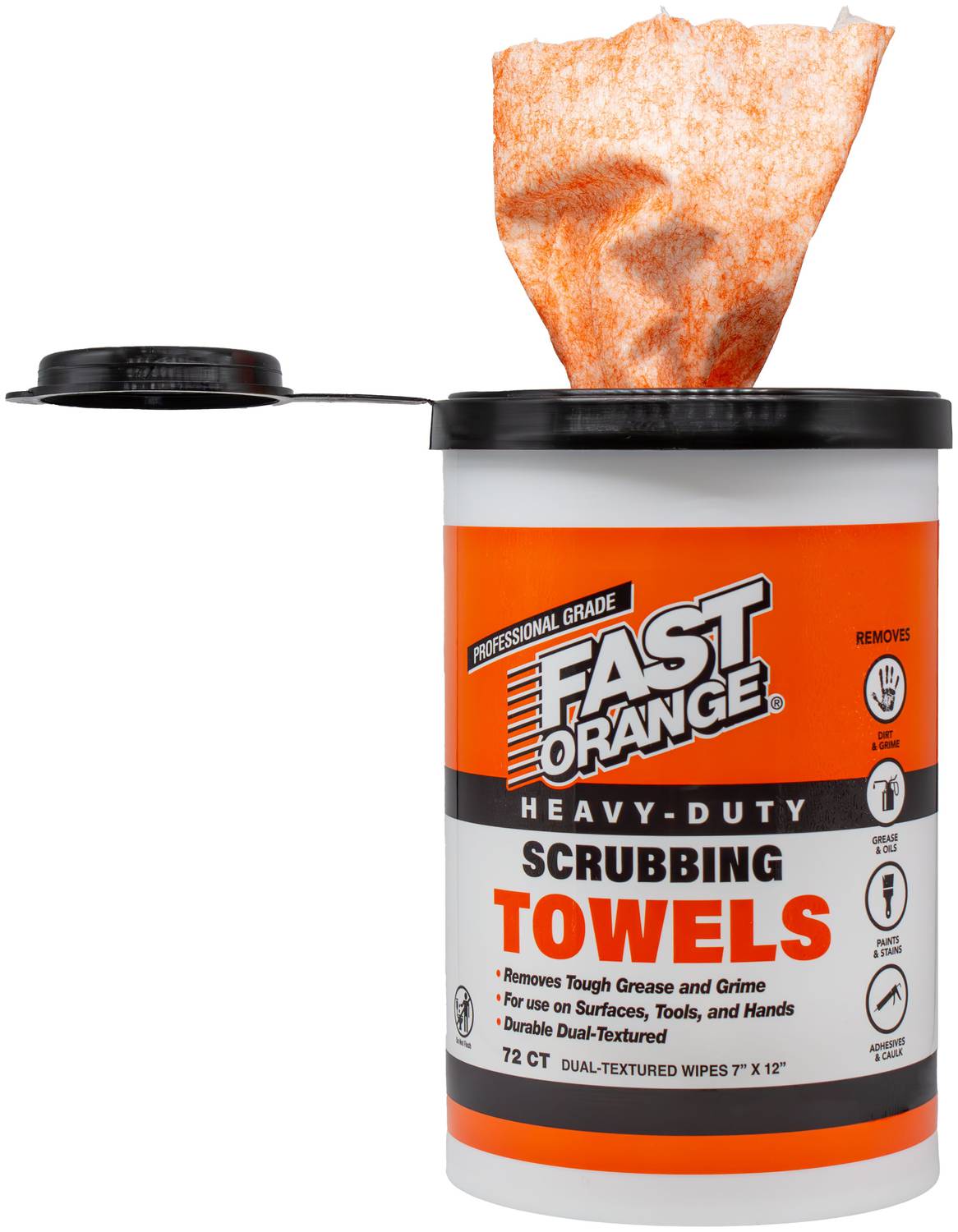 Permatex Fast Orange 72 Count Orange Hand Cleaner Wipes 25074 | O