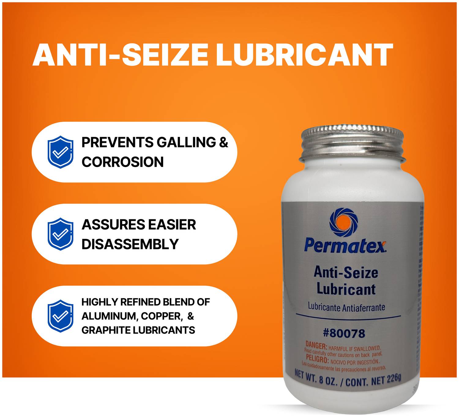 Permatex 8 Ounce Anti-Seize Lubricant 80078 | O'Reilly Auto Parts